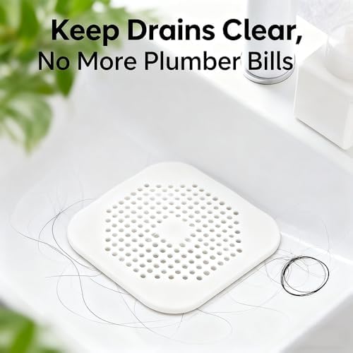 Silicone Bathroom Sink Drain Strainers | New 2025 Hair Catcher | Universal Fit for Kitchen & Bathroom | Durable Drain Pr
