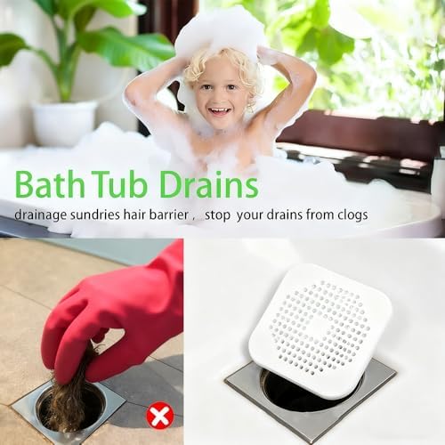 Silicone Bathroom Sink Drain Strainers | New 2025 Hair Catcher | Universal Fit for Kitchen & Bathroom | Durable Drain Pr